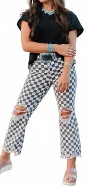 NEW STERLING KREEK round the track jeans in black